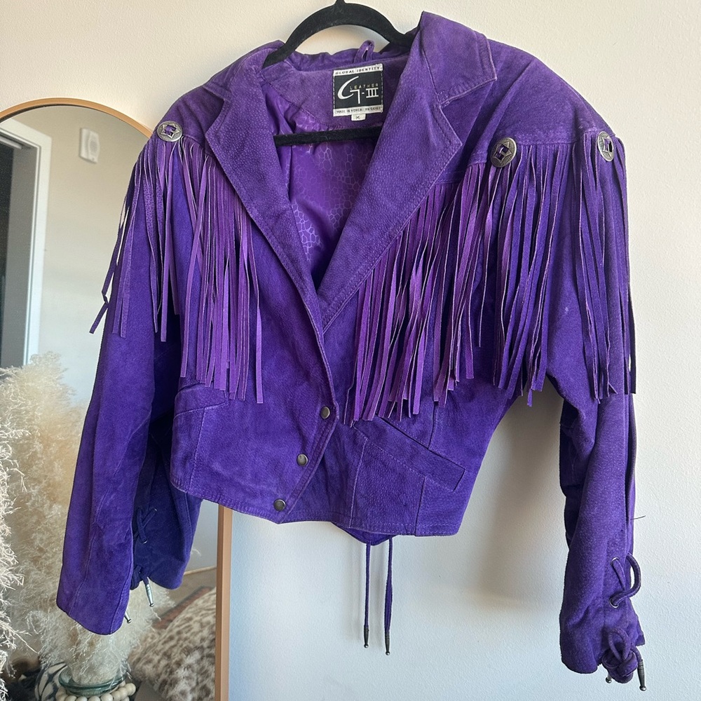 Purple Fringe Jacket
